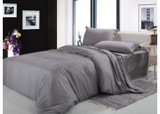 Постельное бельё евро 200*220 страйп-сатин люкс (10806) TM KRISPOL Украина