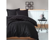 Постельное бельё семейное страйп-сатин люкс на резинке (17353)