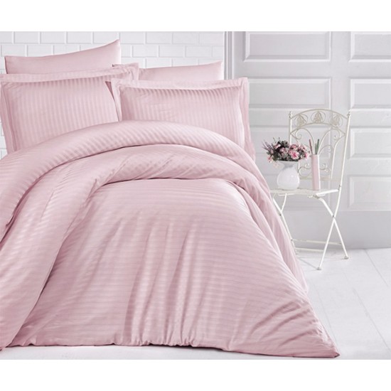 Постельное бельё евро 200*220 страйп-сатин люкс (11953) TM KRISPOL Украина