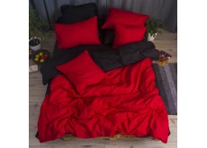 Двуспальный комплект постельного белья евро 200*220 ранфорс на молнии (15172)