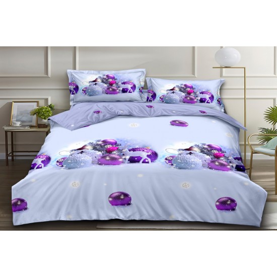 Постельное белье полуторное 150*220 ранфорс на молнии (21713)