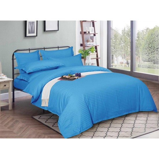 Постельное белье двуспальное 180*220 страйп-сатин люкс 4 наволочки (16884) TM KRISPOL Украина