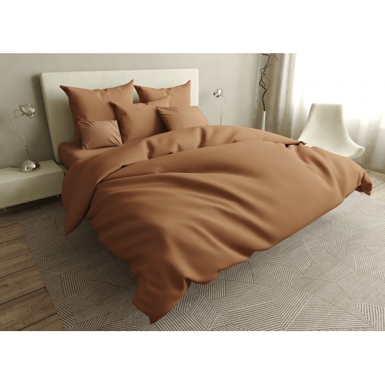 Постельное белье двуспальное на резинке 180*220 хлопок (20660) TM KRISPOL Украина