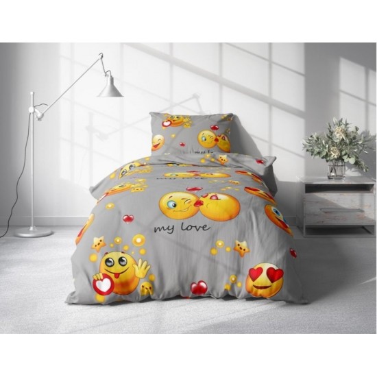 Постельное белье полуторное 150*220 ранфорс (21546)