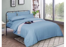 Постільна білизна двохспальна 180*220 страйп-сатин люкс (22252)