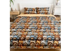 Постельное белье полуторное 150*220 3D премиум ранфорс (24273)