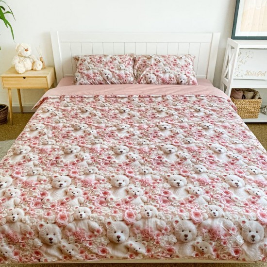 Постельное белье двуспальное 180*220 3D премиум ранфорс (24275)