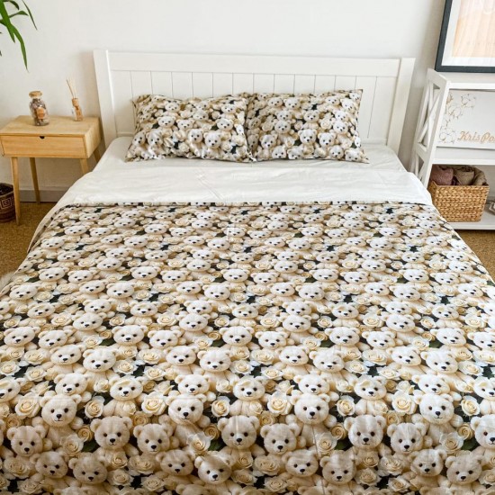 Постельное белье двуспальное 180*220 3D премиум ранфорс (24276)