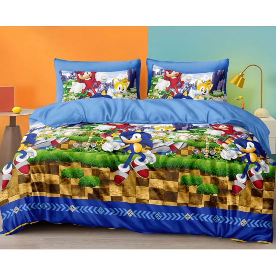 Детский полуторный комплект постельного белья 150*220 ранфорс на молнии (24386)