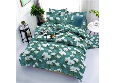 Двоспальний комплект постільної білизни євро 200*220 ранфорс на блискавці (24420)
