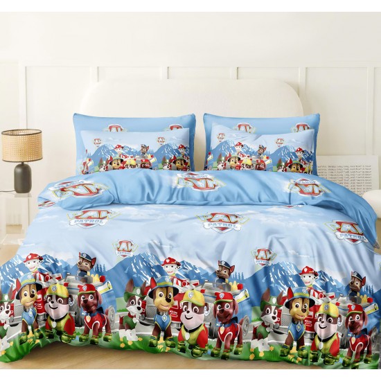 Детский полуторный комплект постельного белья 150*220 ранфорс на молнии (24466)