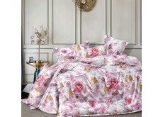 Семейный комплект постельного белья на молнии Сатин Люкс