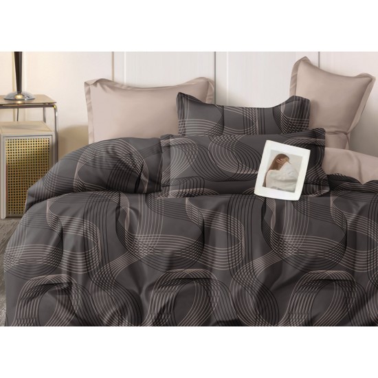Двуспальный комплект постельного белья евро 200*220 ранфорс на молнии