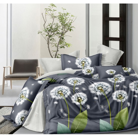 Семейный комплект постельного белья на резинке Сатин Люкс