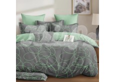 Двуспальный комплект постельного белья евро 200*220 ранфорс на молнии