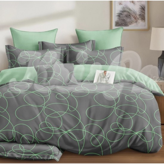 Двуспальный комплект постельного белья евро 200*220 ранфорс на молнии