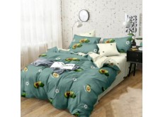 Постельное белье двуспальное на резинке 180*220 хлопок (24833)