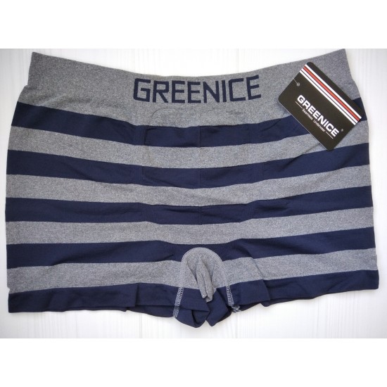 Боксеры мужские Greenice бесшовные серо синий  M\L 4327