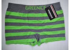 Боксеры мужские Greenice бесшовные зеленый серая полоска XL\XXL 4327