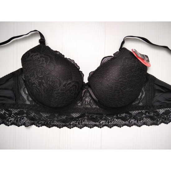 Бюстгальтер HAN кружевной бюстье черный 90D 6894 Бюстгальтер HAN кружевной бюстье черный 90D 6894