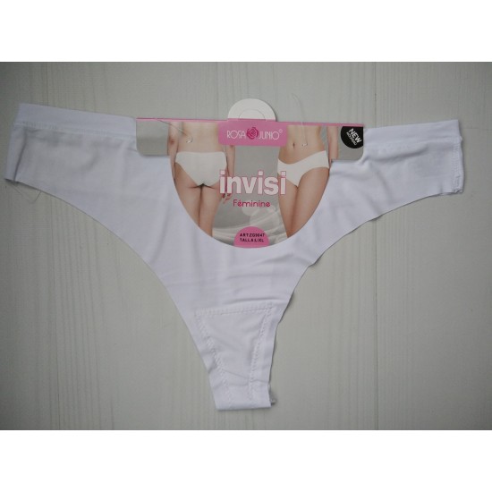 Трусики ROSA JUNIO стрінги безшовні білий L\XL 9047