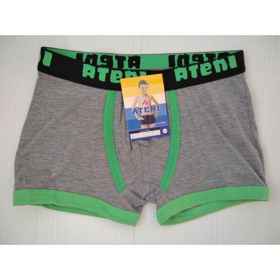 Трусики боксери дитячі ATENI бавовна сірий 110\116