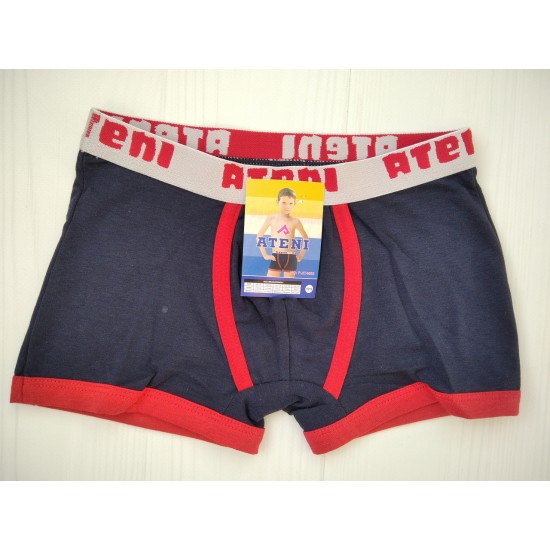 Трусики боксери дитячі ATENI бавовна синій темний 110\116
