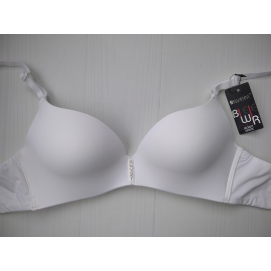 Бюстгальтер Biweier безшовний без кісточок білий 80С 30005