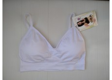 Топ Blue Rose бесшовный на тонких бретелях белый S\M 0409