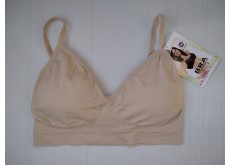 Топ Blue Rose бесшовный на тонких бретелях бежевый S\M 0409