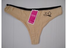 Трусики стрінги бавовна бежевий M 44 6036