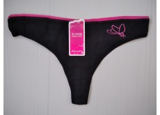 Трусики стрінги бавовна чорний L 46 6036