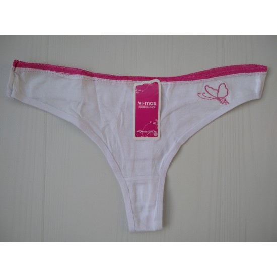 Трусики стрінги бавовна білий XL 48 6036