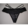 Трусики стринги Lemila кружево черный S 37637