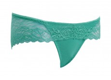 Трусики танга Indena кружевные бирюзовый S 95718