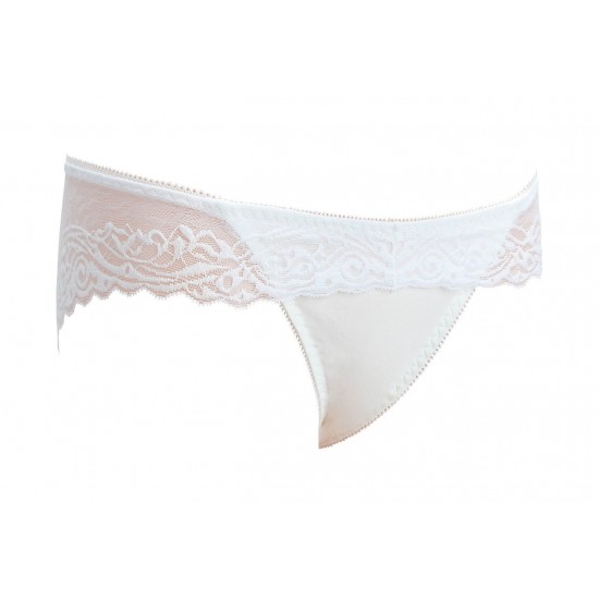 Трусики танга Indena кружевные молочный S 95718