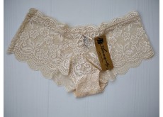 Трусики шортики Annajolly кружевные бежевый XL 7316