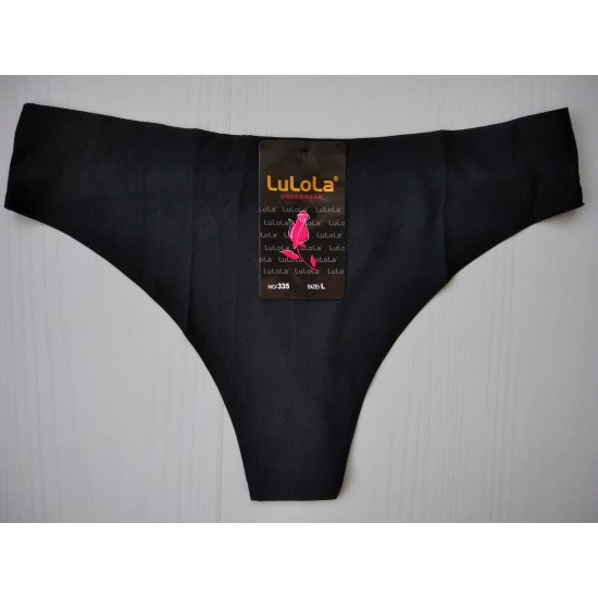 Трусики Lulola стрінги безшовні чорний  L 48 335