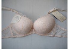 Бюстгальтер WeiyeSi push up gel мереживо бежевий 75С 7039