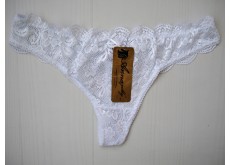 Трусики стринги Annajolly кружевные белый L 7313