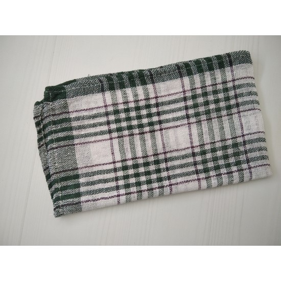 Серветка рушник для кухні льон зелений 50*30