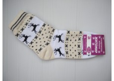 Жіночі теплі махрові шкарпетки Житомир бежевий 23-25