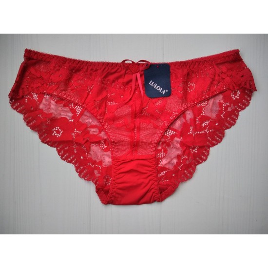 Трусики Lulola кружевные красные XXL 48-50 1360