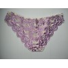 Трусики Annajolly кружевные молочный с сиреневым S 7314