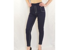 Жіночі брюки Kenalin з кишенями під джинс джеггінси синій M\L 44-46 9501