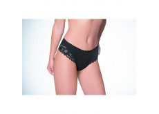 Трусики стринги Annajolly хлопок с кружевом черный XL 50 81117
