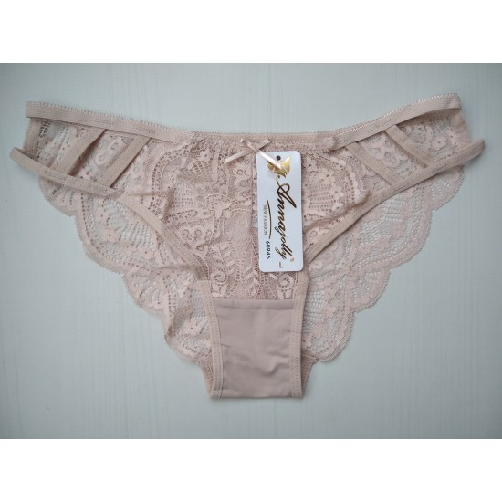 Трусики Annajolly кружевные пудровый L 60946 Трусики Annajolly кружевные пудровый L 60946