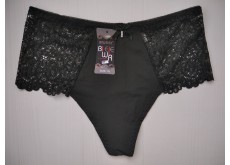 Трусики стринги Biweier высокая посадка кружево хаки XL 50\52 1939