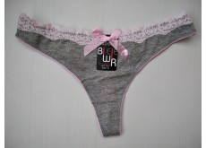 Трусики стринги Biweier серые XL 44\46 2061 Трусики стринги Biweier серые XL 44\46 2061