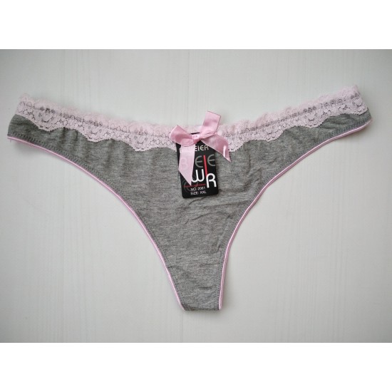 Трусики стрінги Biweier сірі XXL 46\48 2061